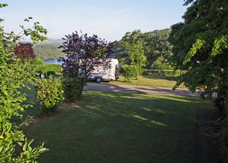 Motorhome service and parking area