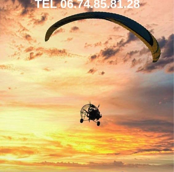 First flight on a paramotor