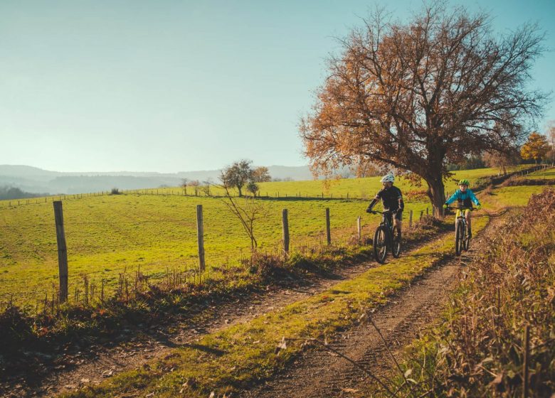 Mountainbike-Rundstrecke Der Pfad der Bäche