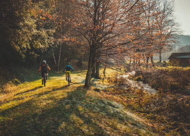 Mountainbike-Rundstrecke Zwischen zwei Gewässern