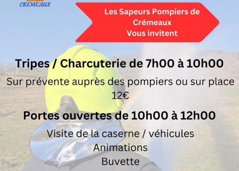 Les sapeurs pompiers de Crémeaux vous invitent à la caserne