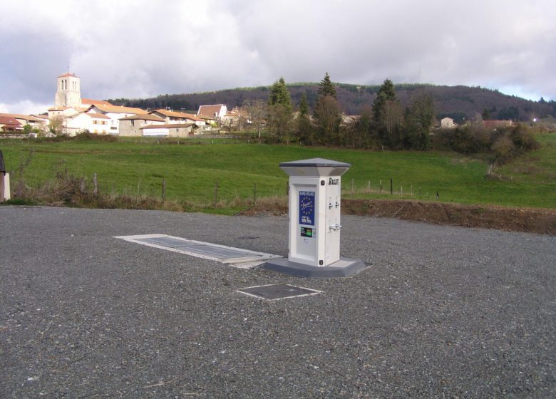 Camperservice en parkeerplaats