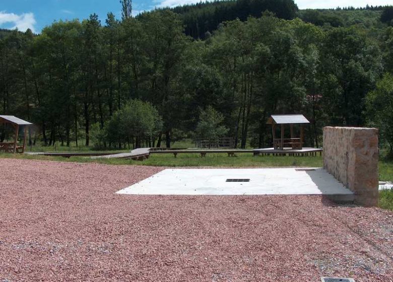 Picknickplatz im Dorf