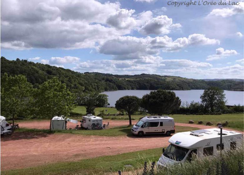 Motorhome service and parking area