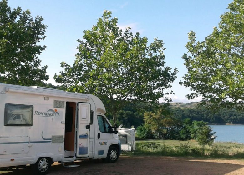 Motorhome service and parking area