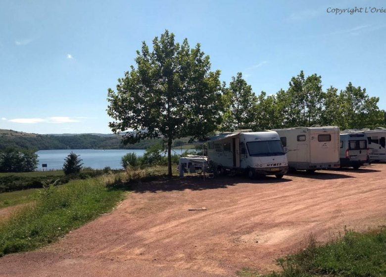 Camperservice en parkeerplaats