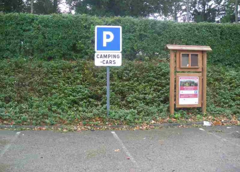 Parkeerplaats voor campers